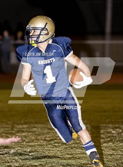 Thumbnail 1 in Notre Dame Catholic vs Weatherford Christian (TAPPS 6-man Quarterfinal Playoff)  photogallery.