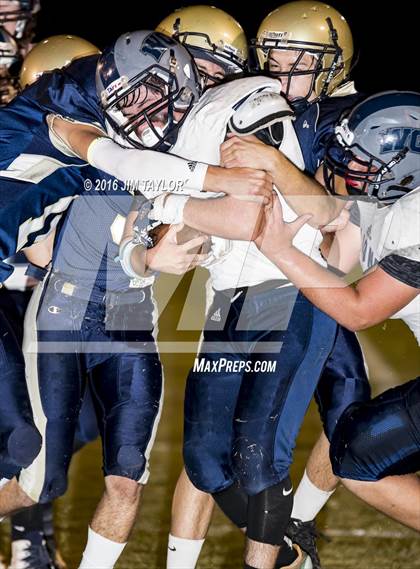 Thumbnail 1 in Notre Dame Catholic vs Weatherford Christian (TAPPS 6-man Quarterfinal Playoff)  photogallery.