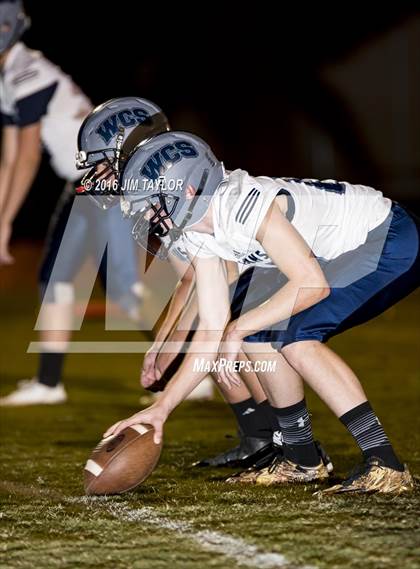 Thumbnail 1 in Notre Dame Catholic vs Weatherford Christian (TAPPS 6-man Quarterfinal Playoff)  photogallery.