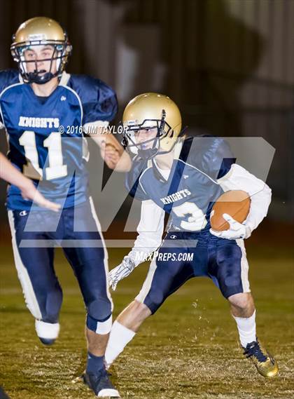 Thumbnail 1 in Notre Dame Catholic vs Weatherford Christian (TAPPS 6-man Quarterfinal Playoff)  photogallery.