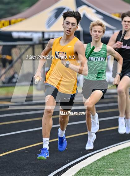 Thumbnail 3 in IHSAA Delta Sectionals (4 x 800 Meters)  photogallery.