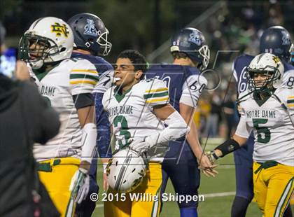 Thumbnail 1 in  Linfield Christian vs Norte Dame (CIF SS Northwest Division Final) photogallery.