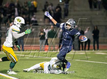 Thumbnail 2 in  Linfield Christian vs Norte Dame (CIF SS Northwest Division Final) photogallery.