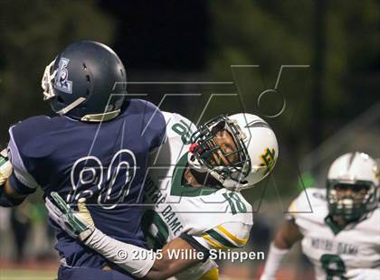 Thumbnail 2 in  Linfield Christian vs Norte Dame (CIF SS Northwest Division Final) photogallery.