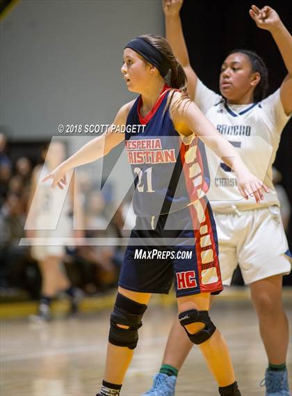 Thumbnail 2 in Hesperia Christian @ Rancho Christian (CIS SS Division 5 AA Second Round Playoff) photogallery.