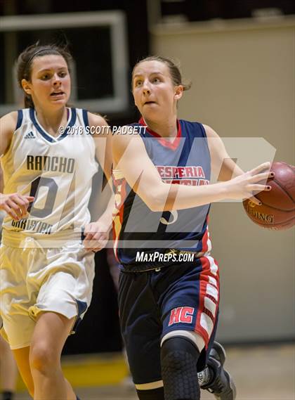 Thumbnail 2 in Hesperia Christian @ Rancho Christian (CIS SS Division 5 AA Second Round Playoff) photogallery.