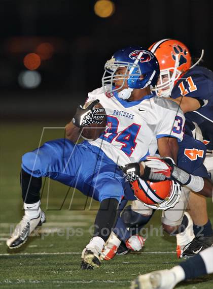 Thumbnail 1 in Christian Brothers @ Cosumnes Oaks (CIF SJS D3 Playoffs) photogallery.