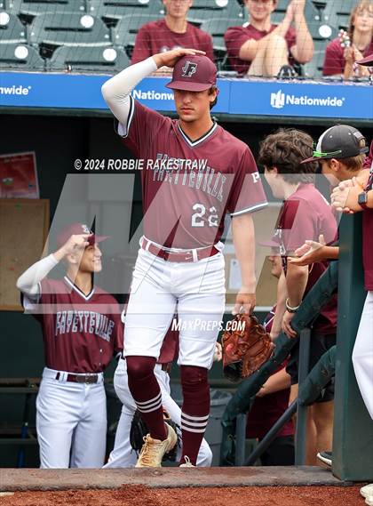 Thumbnail 2 in Fayetteville vs. Abbott (UIL 1A Baseball Semifinal) photogallery.