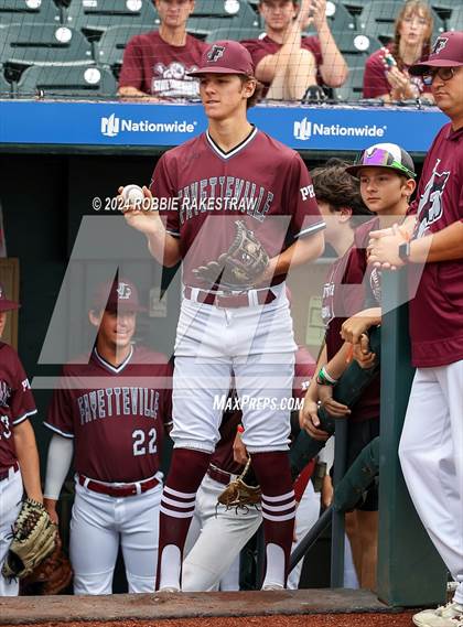 Thumbnail 3 in Fayetteville vs. Abbott (UIL 1A Baseball Semifinal) photogallery.