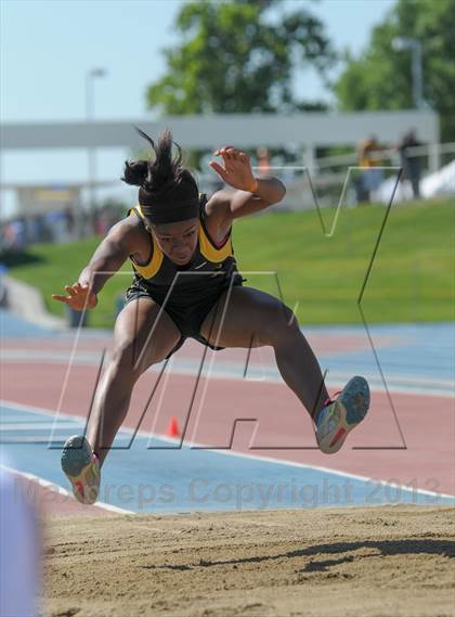 Thumbnail 3 in CIF State Track and Field Championships (Day 1 - Girls Triple Jump) photogallery.