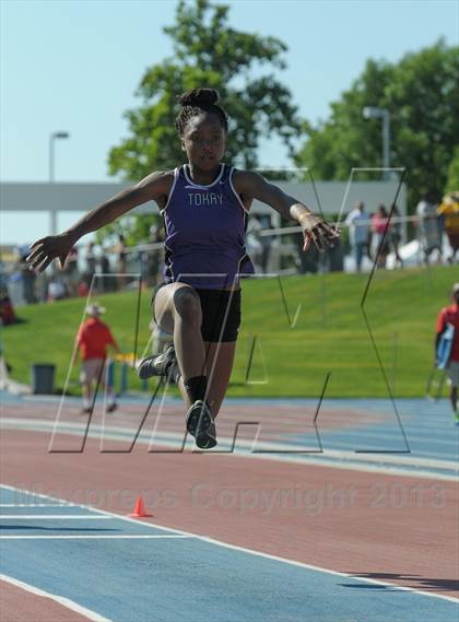 Thumbnail 2 in CIF State Track and Field Championships (Day 1 - Girls Triple Jump) photogallery.