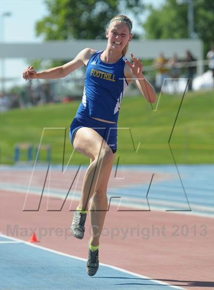 Thumbnail 3 in CIF State Track and Field Championships (Day 1 - Girls Triple Jump) photogallery.