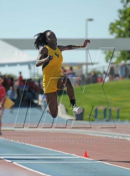 Thumbnail 1 in CIF State Track and Field Championships (Day 1 - Girls Triple Jump) photogallery.