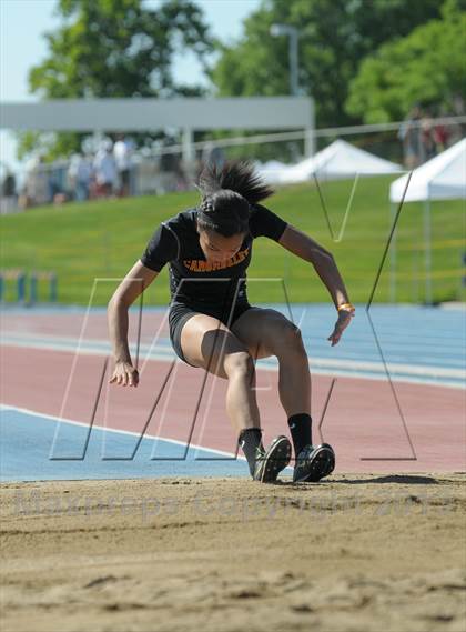 Thumbnail 2 in CIF State Track and Field Championships (Day 1 - Girls Triple Jump) photogallery.