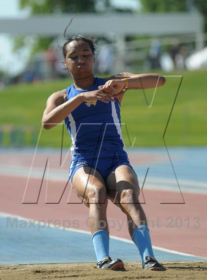 Thumbnail 2 in CIF State Track and Field Championships (Day 1 - Girls Triple Jump) photogallery.