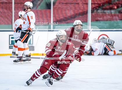 Thumbnail 3 in Governor's Academy vs. Kimball Union Academy (Scrimmage - Frozen Fenway) photogallery.