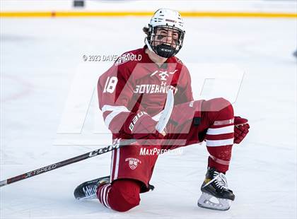 Thumbnail 2 in Governor's Academy vs. Kimball Union Academy (Scrimmage - Frozen Fenway) photogallery.