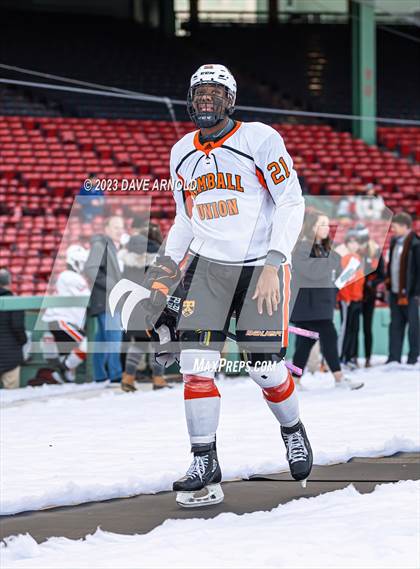 Thumbnail 3 in Governor's Academy vs. Kimball Union Academy (Scrimmage - Frozen Fenway) photogallery.