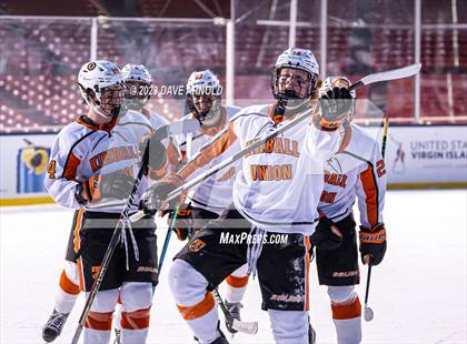 Thumbnail 2 in Governor's Academy vs. Kimball Union Academy (Scrimmage - Frozen Fenway) photogallery.