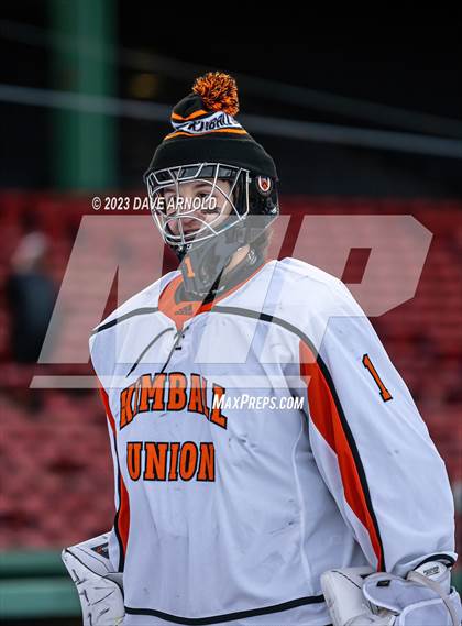 Thumbnail 2 in Governor's Academy vs. Kimball Union Academy (Scrimmage - Frozen Fenway) photogallery.