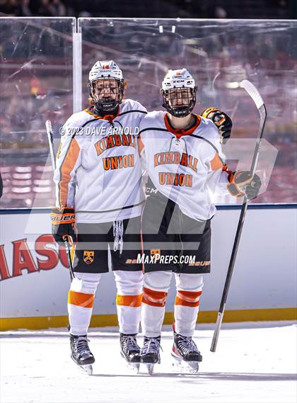Thumbnail 2 in Governor's Academy vs. Kimball Union Academy (Scrimmage - Frozen Fenway) photogallery.