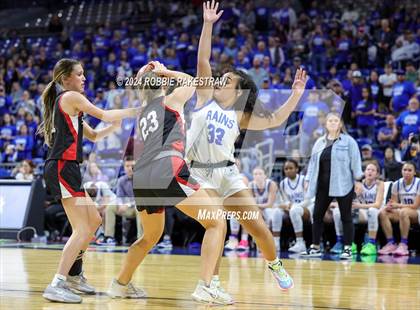 Thumbnail 2 in Rains vs. Shallowater (UIL 3A Basketball Semifinal) photogallery.