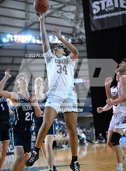 Thumbnail 2 in Olympia vs. Union (WIAA 4A Round 4 State Playoff)  photogallery.