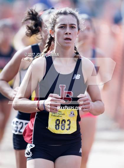 Thumbnail 2 in CIF State Cross Country Championships (Girls D4 Race) photogallery.