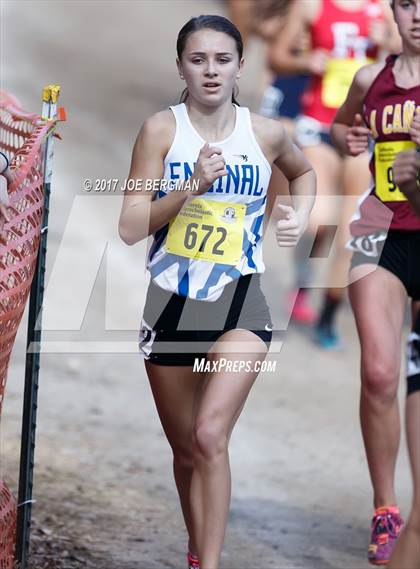 Thumbnail 3 in CIF State Cross Country Championships (Girls D4 Race) photogallery.