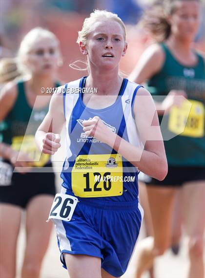 Thumbnail 3 in CIF State Cross Country Championships (Girls D4 Race) photogallery.
