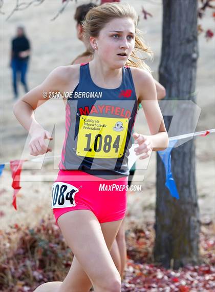 Thumbnail 2 in CIF State Cross Country Championships (Girls D4 Race) photogallery.