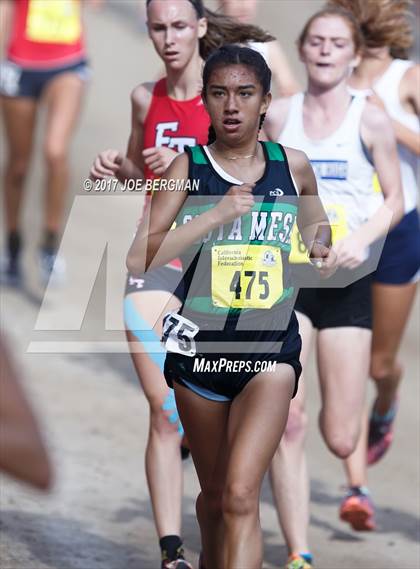 Thumbnail 2 in CIF State Cross Country Championships (Girls D4 Race) photogallery.