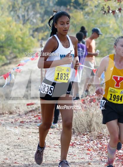 Thumbnail 1 in CIF State Cross Country Championships (Girls D4 Race) photogallery.
