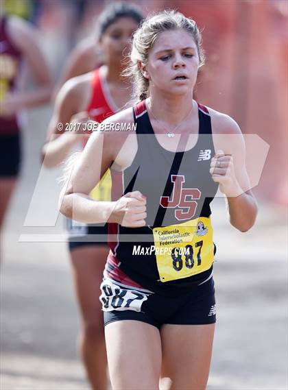 Thumbnail 2 in CIF State Cross Country Championships (Girls D4 Race) photogallery.
