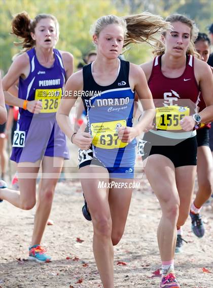 Thumbnail 1 in CIF State Cross Country Championships (Girls D4 Race) photogallery.