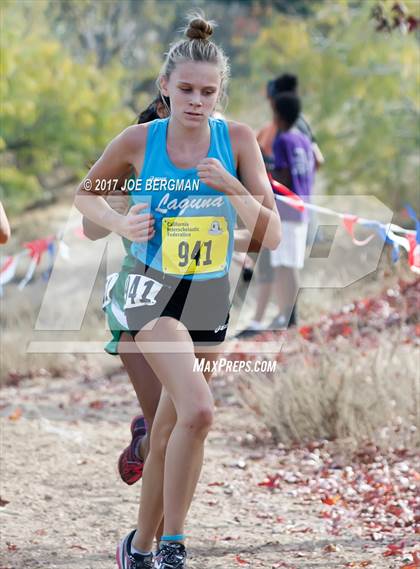 Thumbnail 3 in CIF State Cross Country Championships (Girls D4 Race) photogallery.