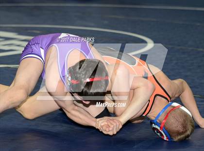 Thumbnail 2 in NYSPHSAA Wrestling Championships (Div.2 -  99 lb. Champ) photogallery.