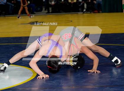 Thumbnail 1 in NYSPHSAA Wrestling Championships (Div.2 -  99 lb. Champ) photogallery.