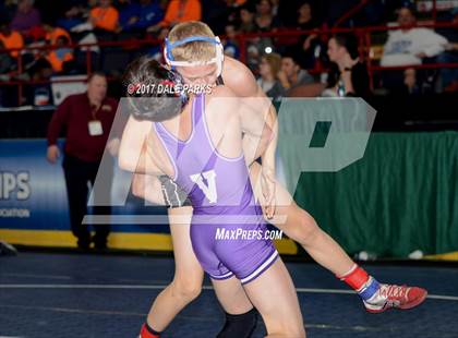 Thumbnail 1 in NYSPHSAA Wrestling Championships (Div.2 -  99 lb. Champ) photogallery.