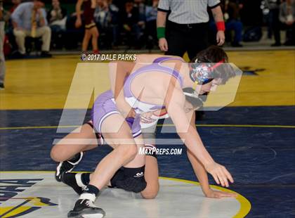 Thumbnail 2 in NYSPHSAA Wrestling Championships (Div.2 -  99 lb. Champ) photogallery.