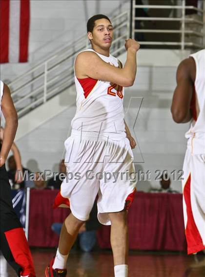 Thumbnail 2 in Prestonwood Christian vs. Oak Hill Academy (Spalding Hoophall Classic) photogallery.