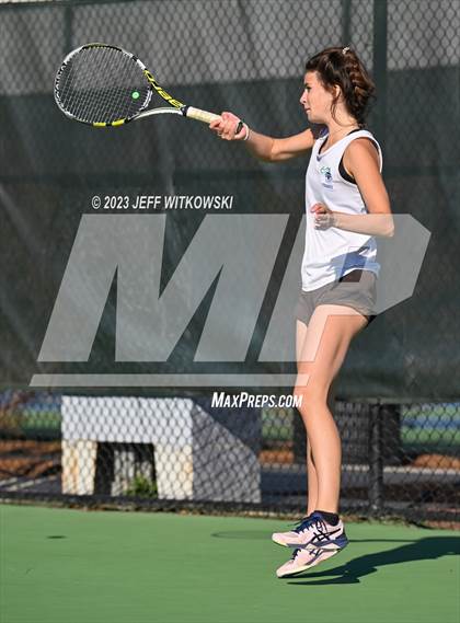 Thumbnail 2 in NCHSAA 3A Dual Team Tennis Championship photogallery.