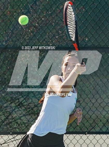Thumbnail 3 in NCHSAA 3A Dual Team Tennis Championship photogallery.
