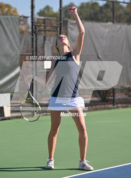 Thumbnail 3 in NCHSAA 3A Dual Team Tennis Championship photogallery.
