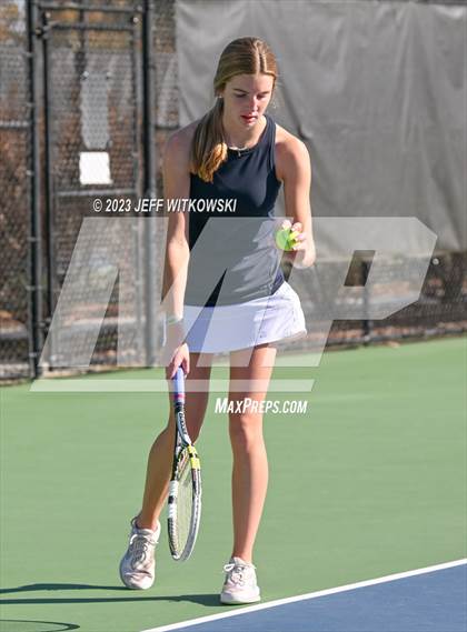 Thumbnail 2 in NCHSAA 3A Dual Team Tennis Championship photogallery.