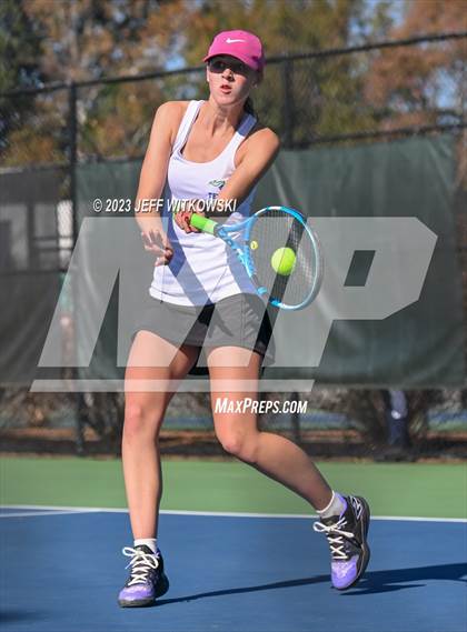 Thumbnail 2 in NCHSAA 3A Dual Team Tennis Championship photogallery.