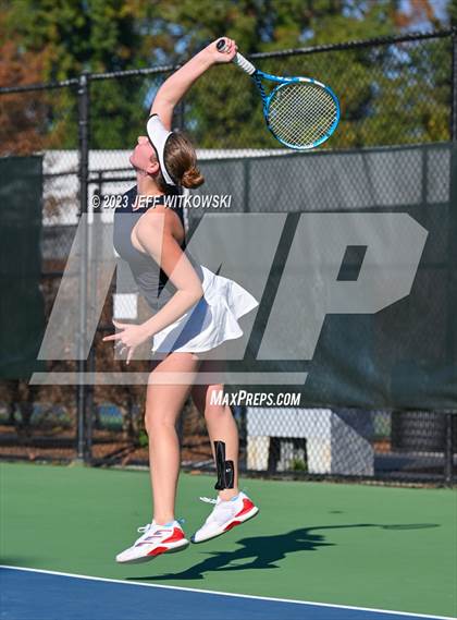 Thumbnail 3 in NCHSAA 3A Dual Team Tennis Championship photogallery.
