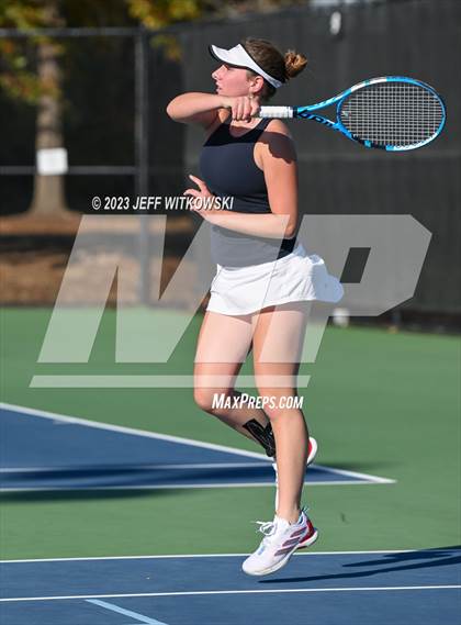 Thumbnail 3 in NCHSAA 3A Dual Team Tennis Championship photogallery.