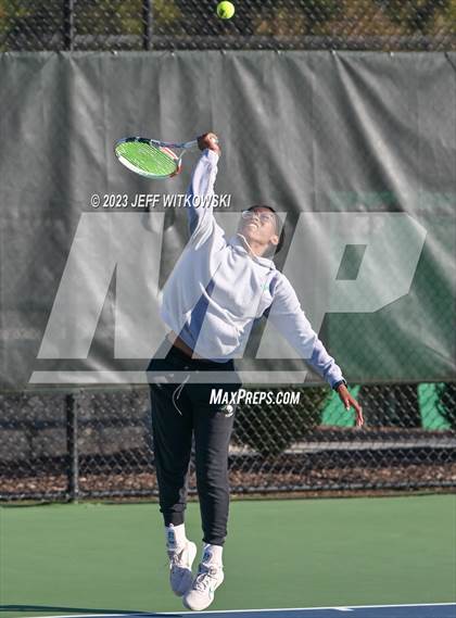 Thumbnail 3 in NCHSAA 3A Dual Team Tennis Championship photogallery.