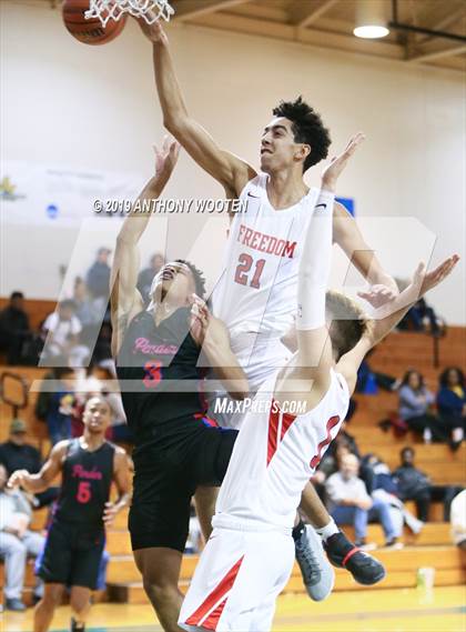 Thumbnail 1 in Freedom Christian Academy vs. Pender (Hoops and Dreams Showcase) photogallery.